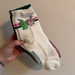 Dickies Green and Pink Soft Cushion Crew Socks